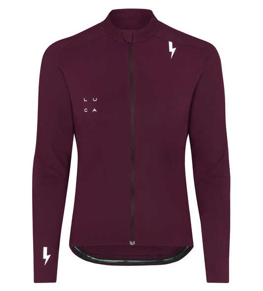 Maroon-cycling-jacket
