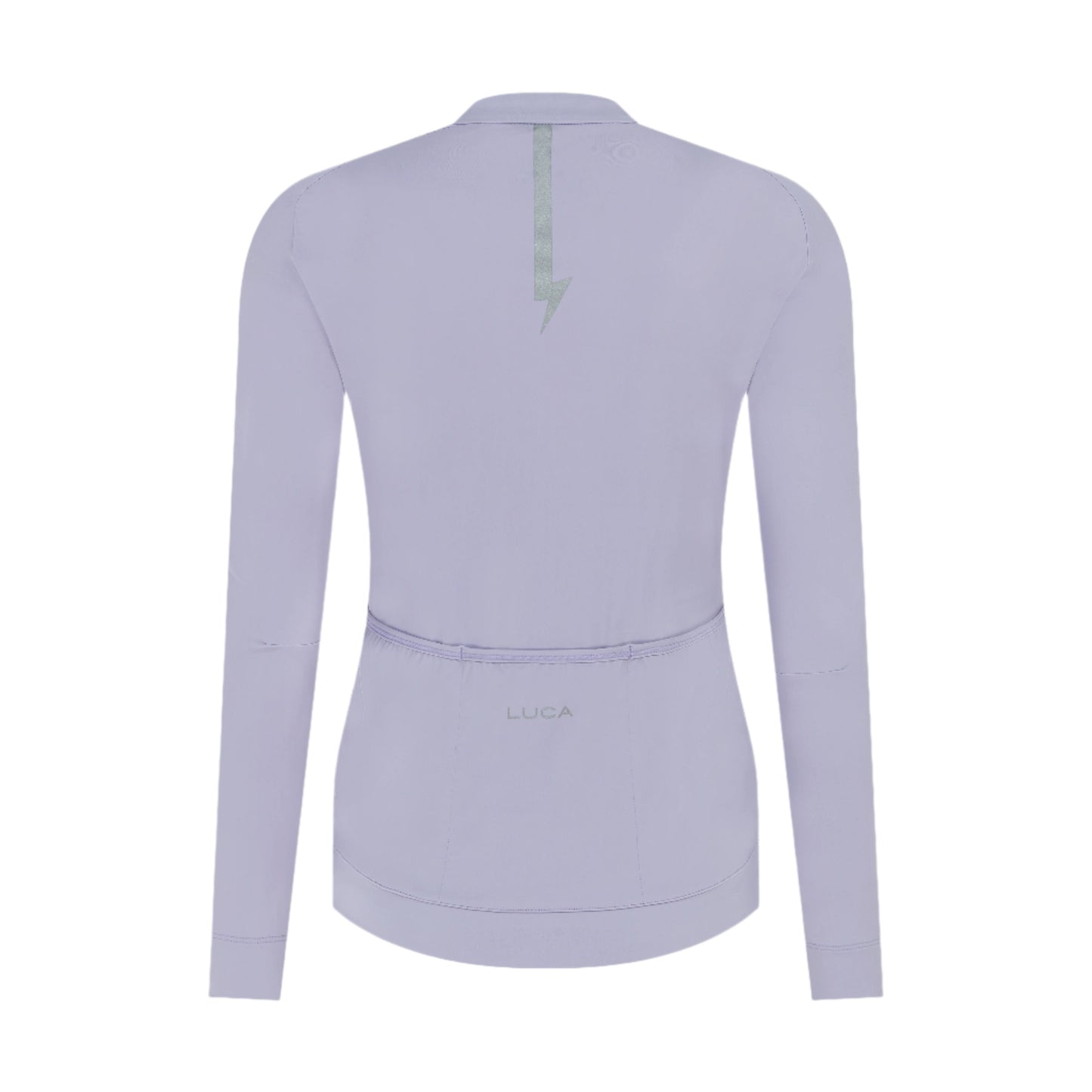 Backside-light-purple-long-sleeve-athletic-top-for-women-likely-a-riding-The-garment-photographed-on-a-plain-white