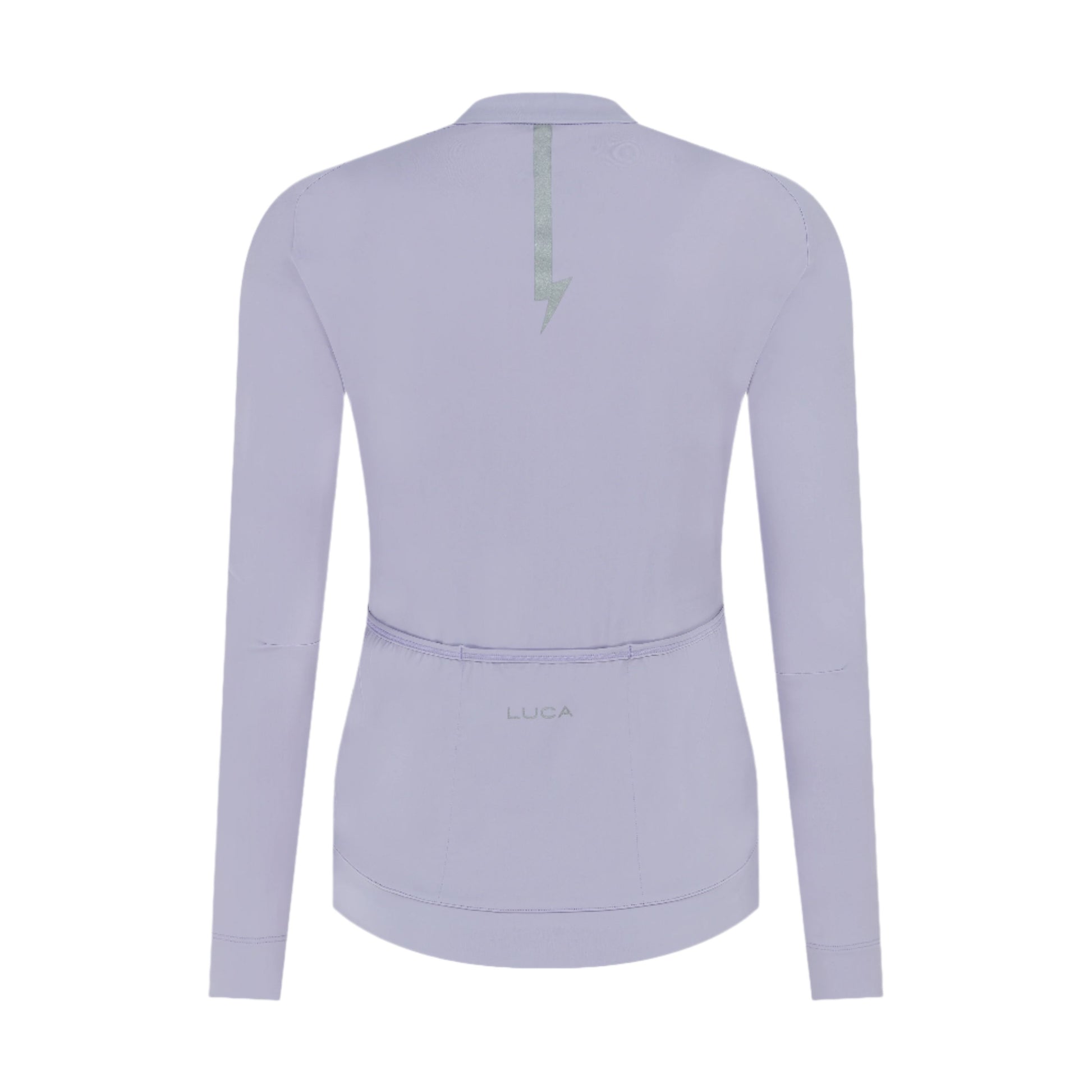 Backside-light-purple-long-sleeve-athletic-top-for-women-likely-a-riding-The-garment-photographed-on-a-plain-white