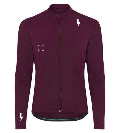 Maroon-cycling-jacket