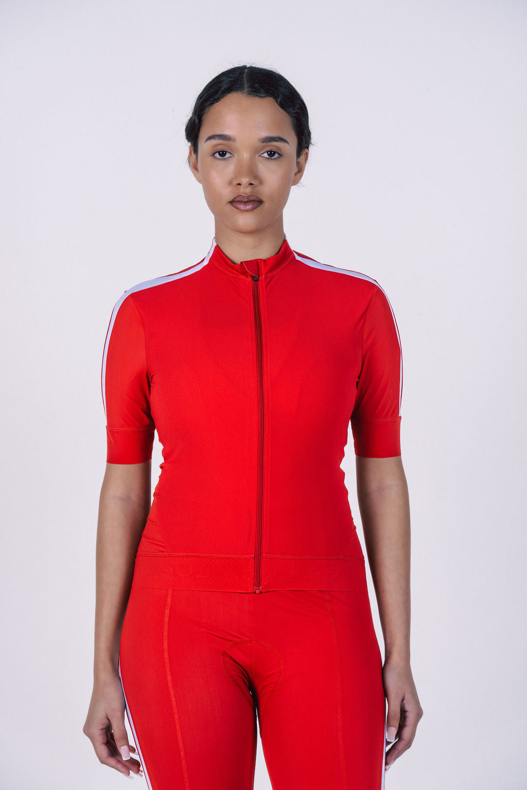 Model-wearing-a-Women's-Signature-Jersey-Red

